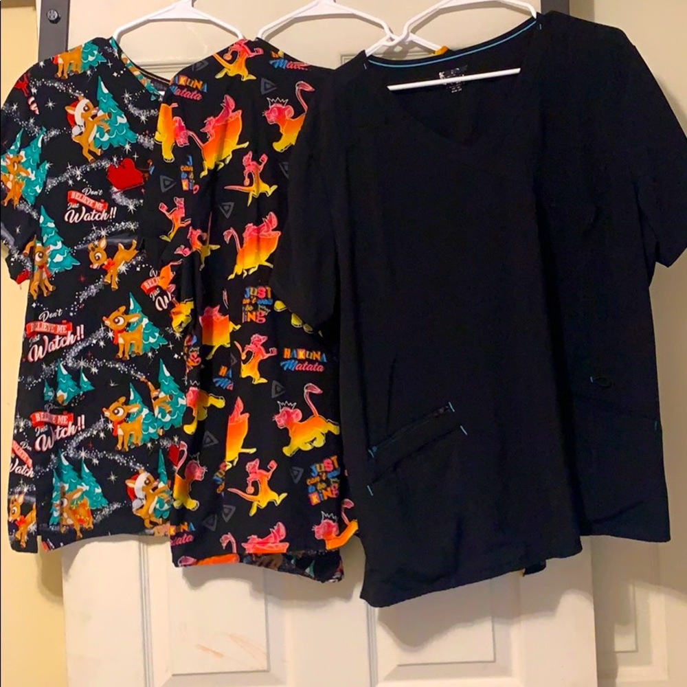 Scrub tops! 6 scrub tops!